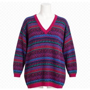 Vintage YOYO Fair Isle Knit Sweater – Size Small